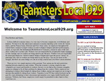 Tablet Screenshot of local929.org